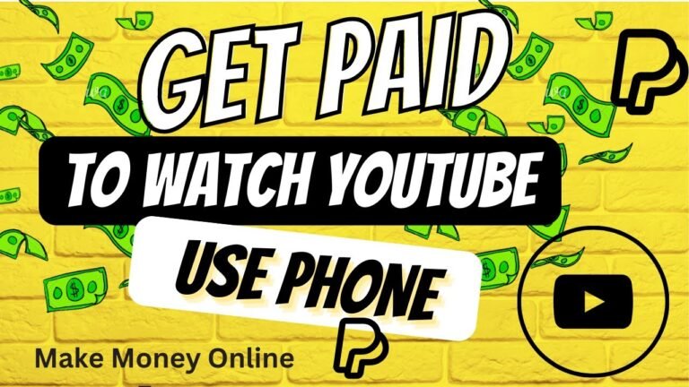 Get Paid  PayPal Money To Watch YouTube Videos (How to Earn Online | How to make money online)