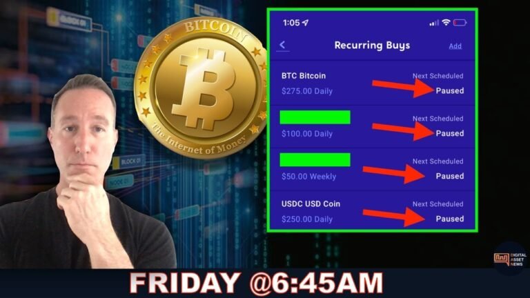 I’M NOT BUYING BITCOIN OR CRYPTO UNTIL FRIDAY AT 6:45AM