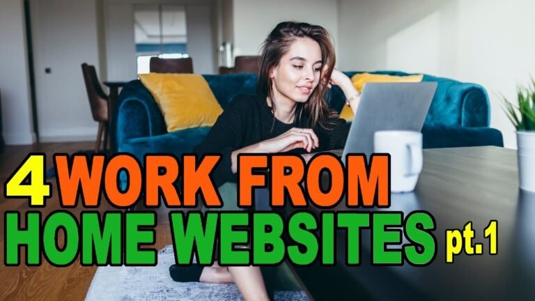 4 WEBSITES To Work From Home 2021 pt.1(make money online)