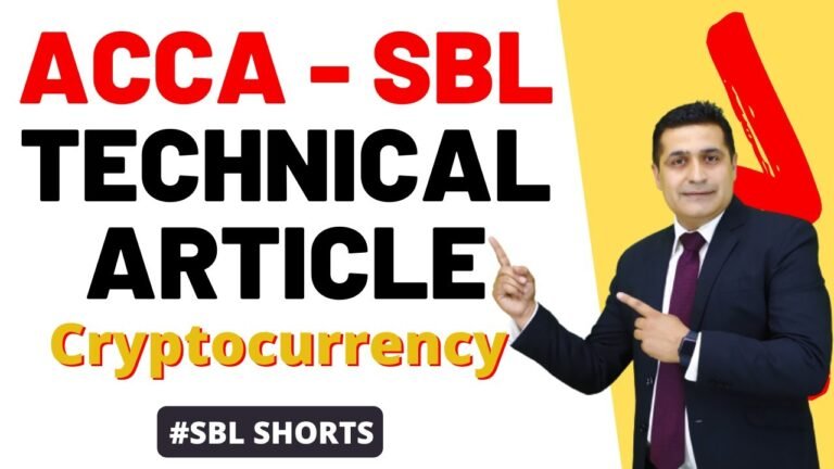 ACCA SBL -Technical Article on Cryptocurrency & ICO | Strategic Business Leader Technical Article