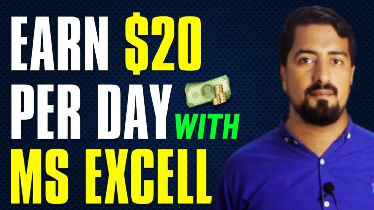 How to Make Money with Excel || How to Make Money Online 2022 || Earn  per day