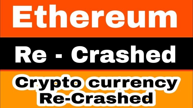 Ethereum Re-Crashed | Cryptocurrency Re-Crashed | Stocks Bazaar